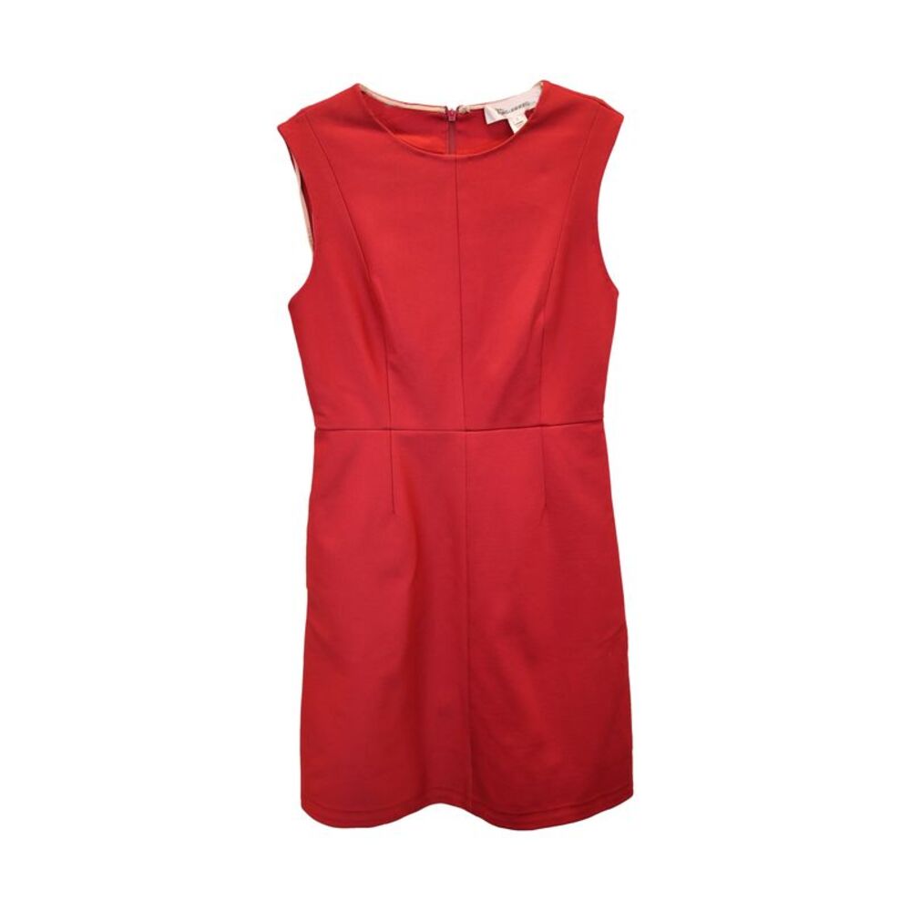 Diane Von Furstenberg Carpreena Ponte Mini Dress in Red Viscose
